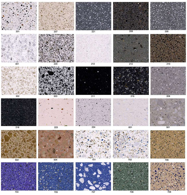 YDSTONE Cement Multi Colour Flooring Classic Terrazzo Tiles Big Aggregates for Stylish Interior Decor Wall Flooring manufacture