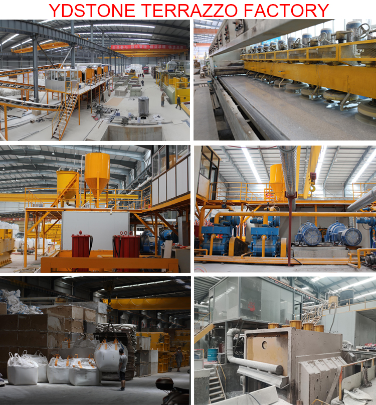 YDSTONE Terrace Interior Decoration Balcony Terrazzo Floorings Tiles Wholesale Price Artificial Stone supplier