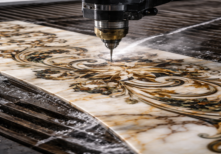 Water jet---Showcasing the charm of art