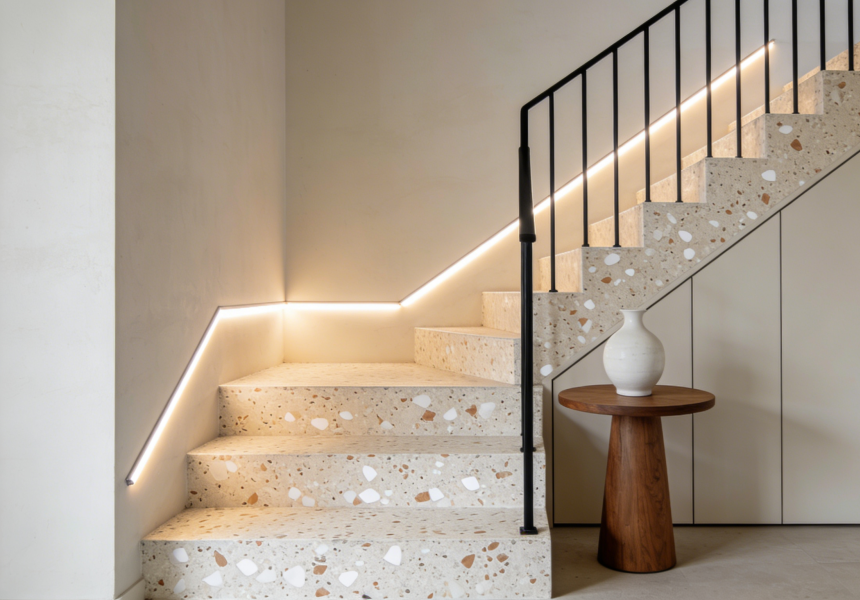 Terrazzo staircase make your home unique