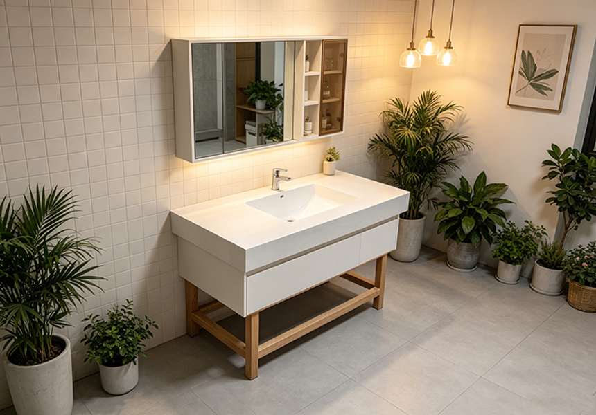 Glacier White Sintered Stone: Clean, Timeless, and Perfect for Modern Bathrooms