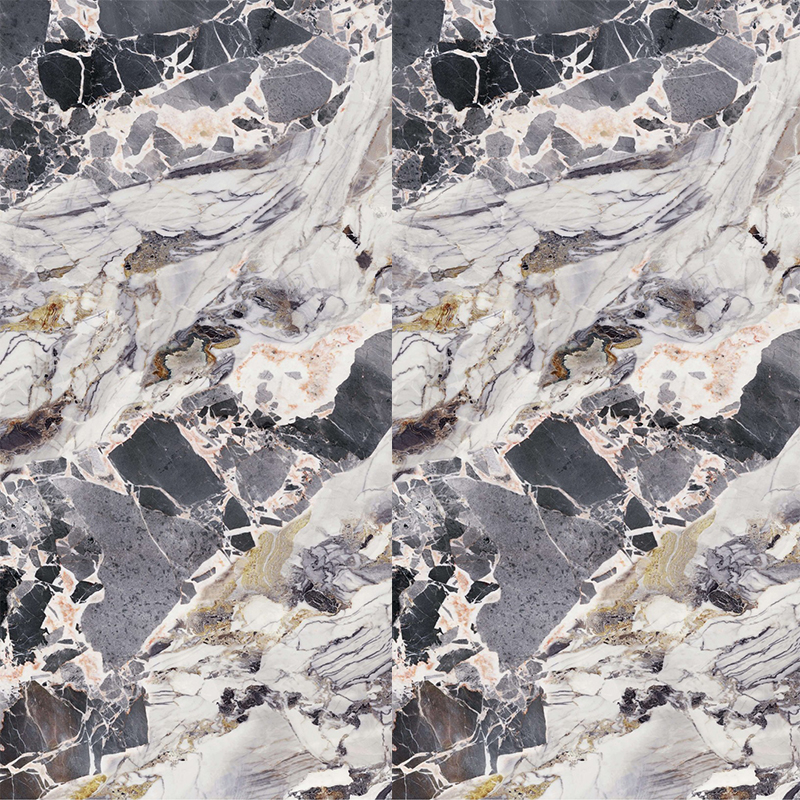 12MM Large Size Porcelain Slab Grayish White Sintered Stone for Countertop