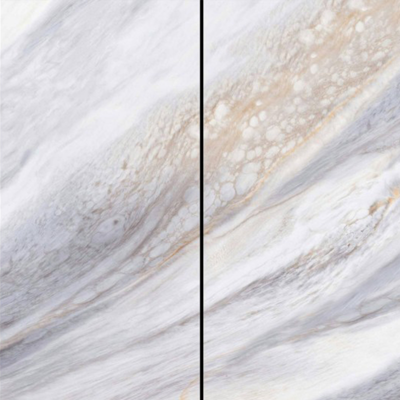 9MM Givenchy Cloud Grey Sintered Stone Slab For Dining Table Or Flooring