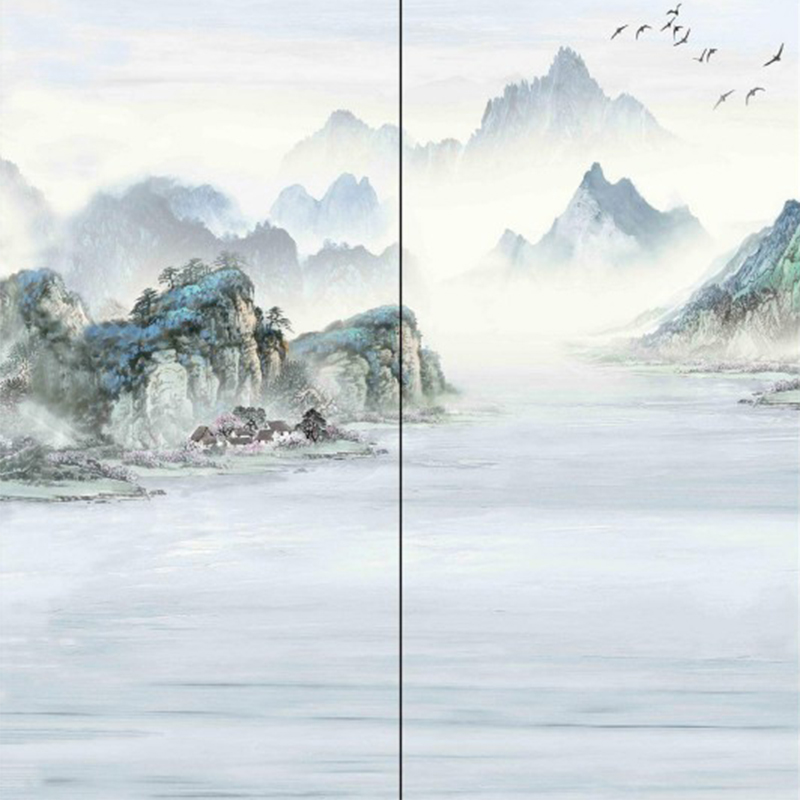 9MM Modern White Background Mountain Grain Sintered Stone Slab for Indoor Decoration