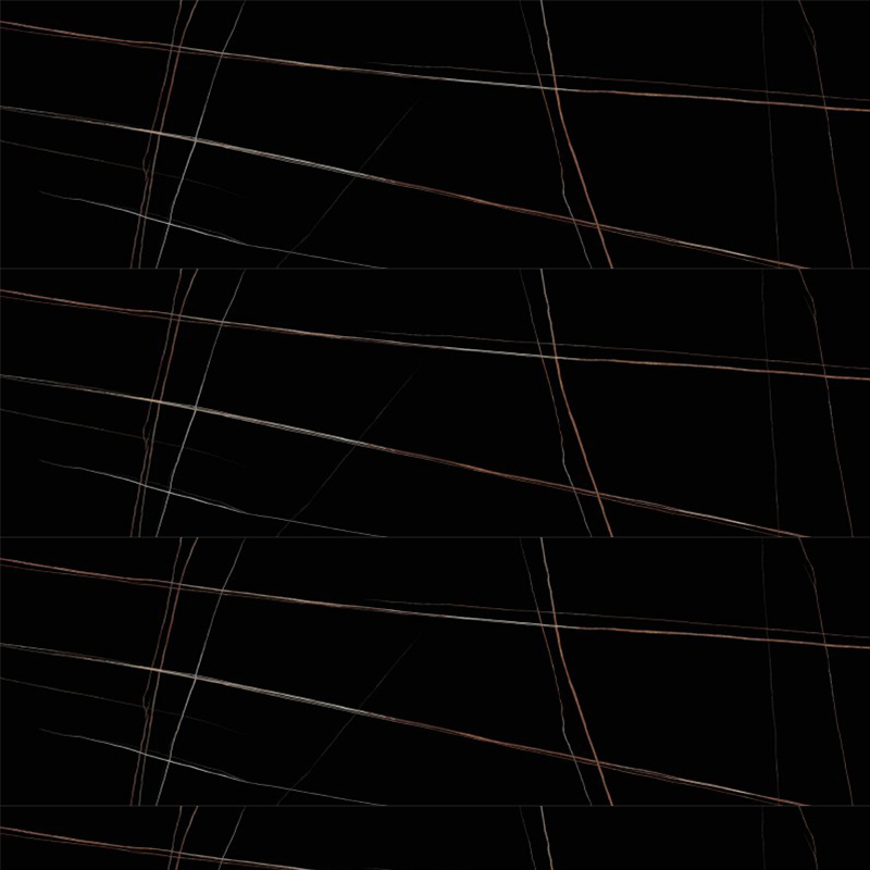 15MM Lauren Black Gold Hot Selling Natural black Beautiful Sintered Stone