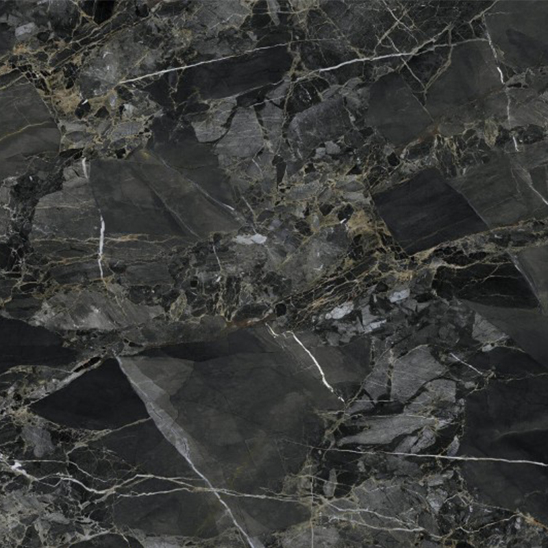 9MM Modern Design Balot Black Sintered Stone Porcelain Slab 