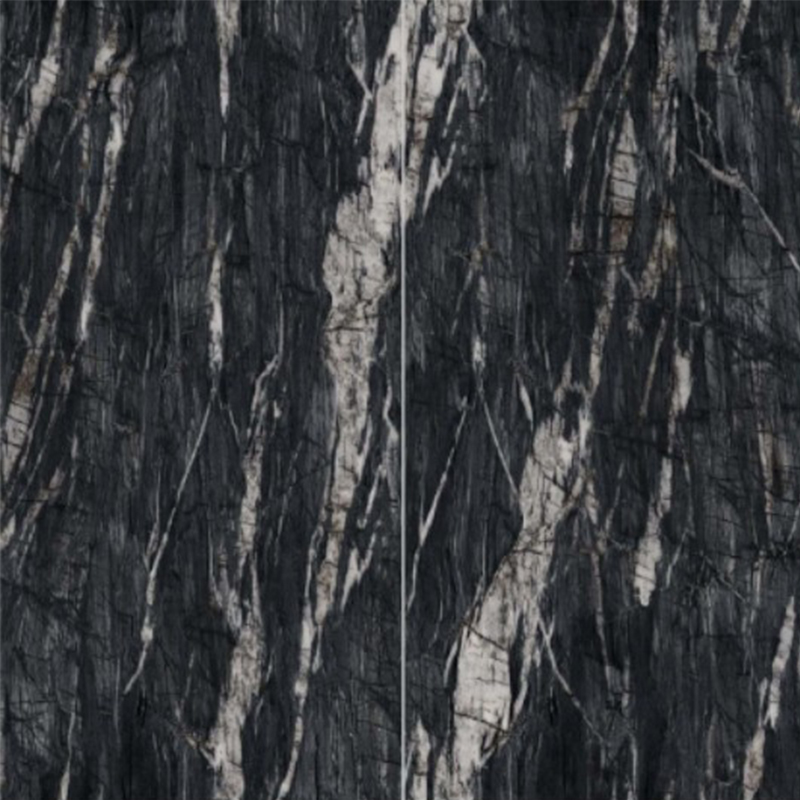 9MM Modern Design Ancient Wood Moon Shadow Sintered Stone Porcelain Slab 