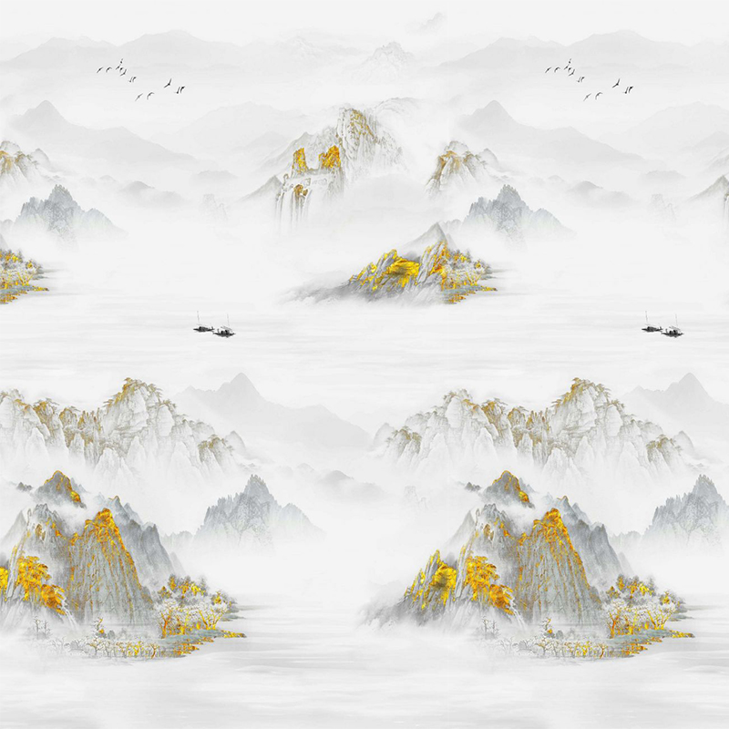 9MM Landscape Painting Series Sintered Stone Wall Floor