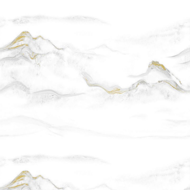 9MM Landscape Painting Gold Pattern on White Background Sintered Stone Indoor Decoration