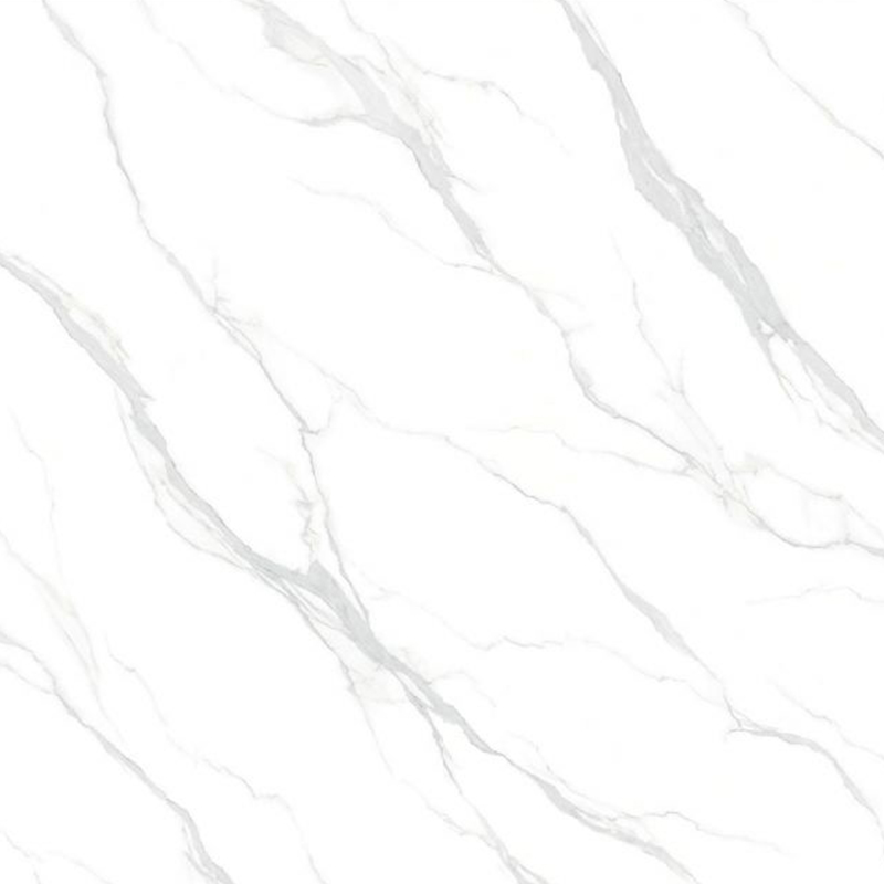 9MM Modern Pearl White Sintered Stone Slab for Countertop Wall Background