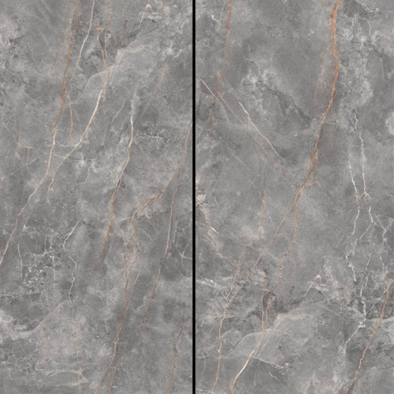 9MM Armani Gold Grey Sintered Stone Slab For Dining Table Or Flooring