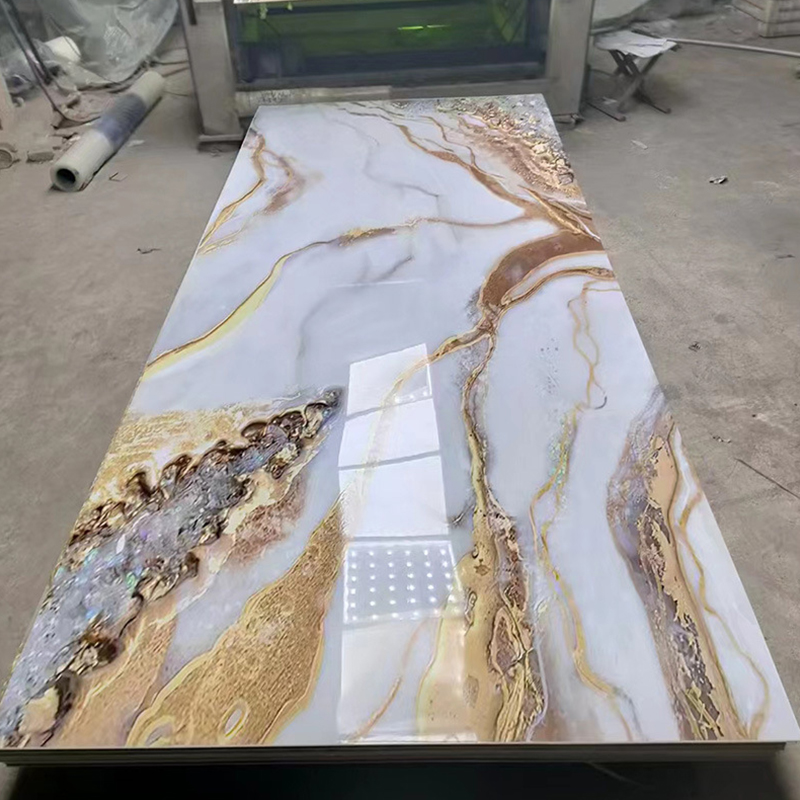 2.5mm Pvc Marble Sheet UV Marble Panels for Wall Decoration
