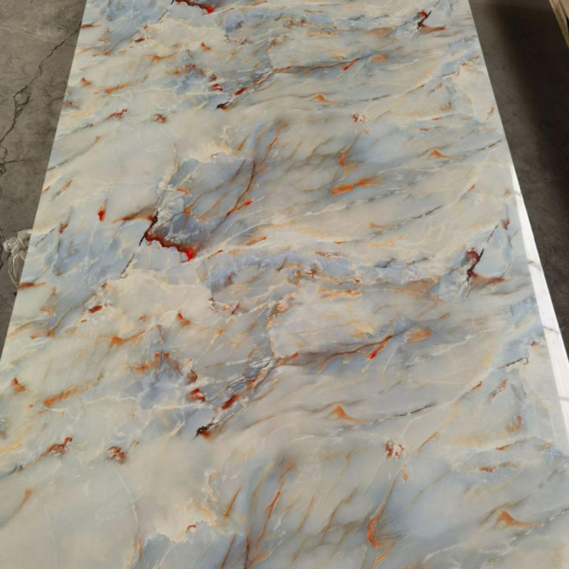 2.5mm Lightweight PVC Marble Sheets Waterproof spc Wall Panels for Interior Decoration