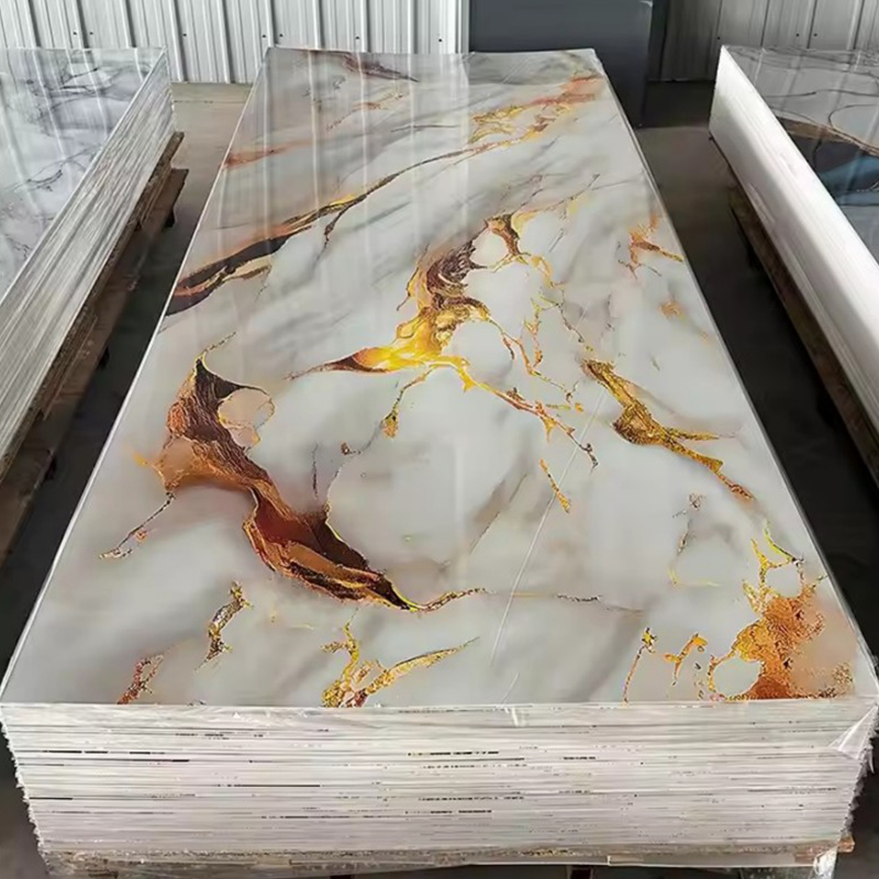 2.5mm Lightweight PVC Marble Sheets Waterproof spc Wall Panels for Interior Decoration