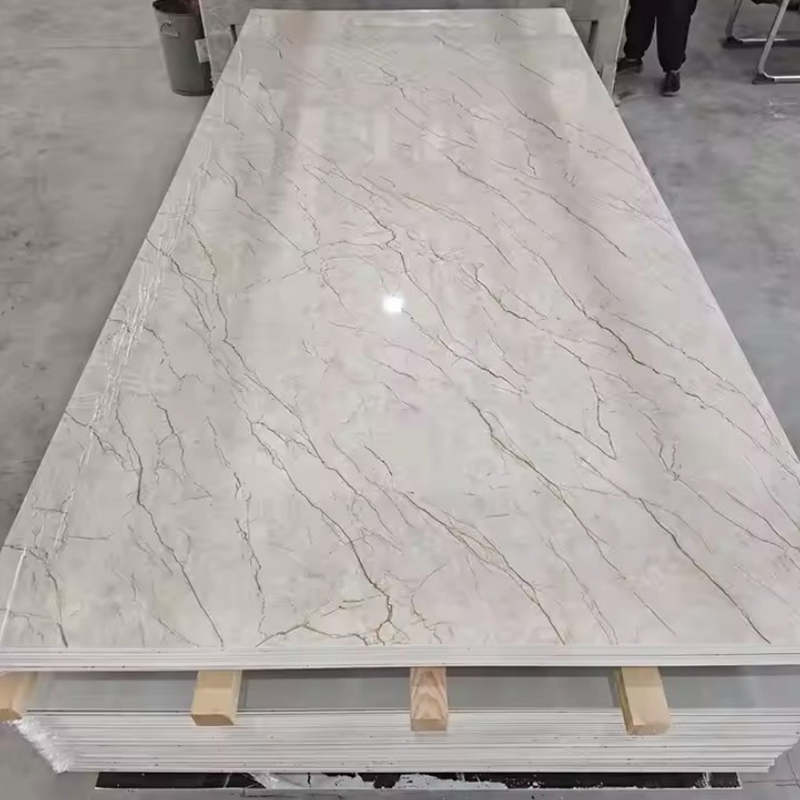 2.5mm Lightweight PVC Marble Sheets Waterproof spc Wall Panels for Interior Decoration