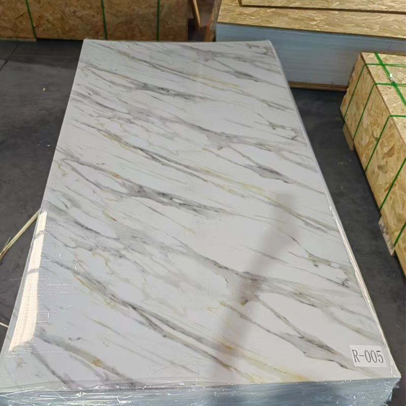 2.5mm Lightweight PVC Marble Sheets Waterproof spc Wall Panels for Interior Decoration