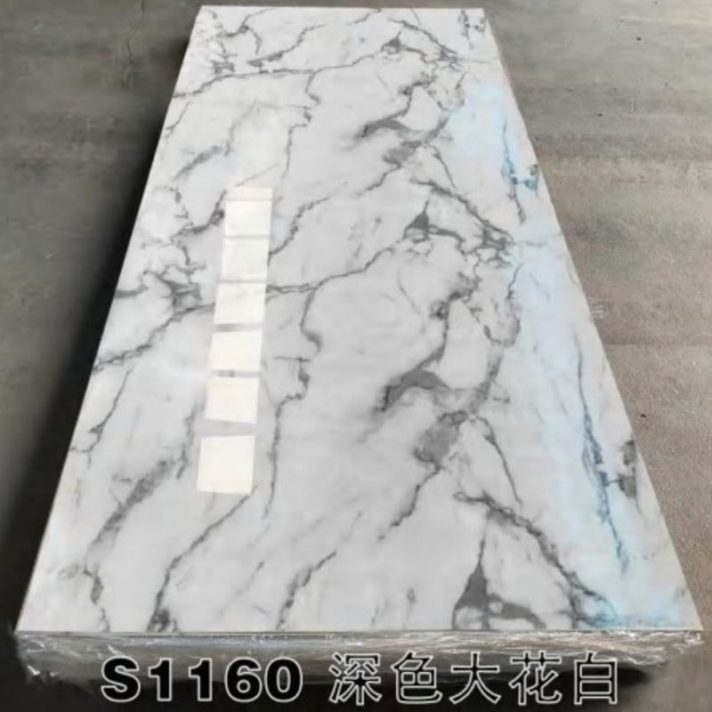 2.5mm Lightweight PVC Marble Sheets Waterproof spc Wall Panels for Interior Decoration
