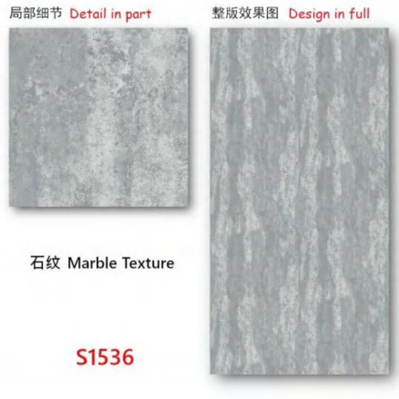 2.5mm UV Panel High Glossy Pvc Marble Sheet 3D Printed Design