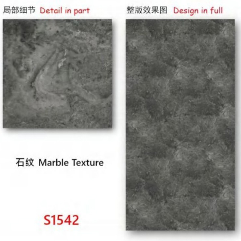 2.5mm UV Panel High Glossy Pvc Marble Sheet 3D Printed Design