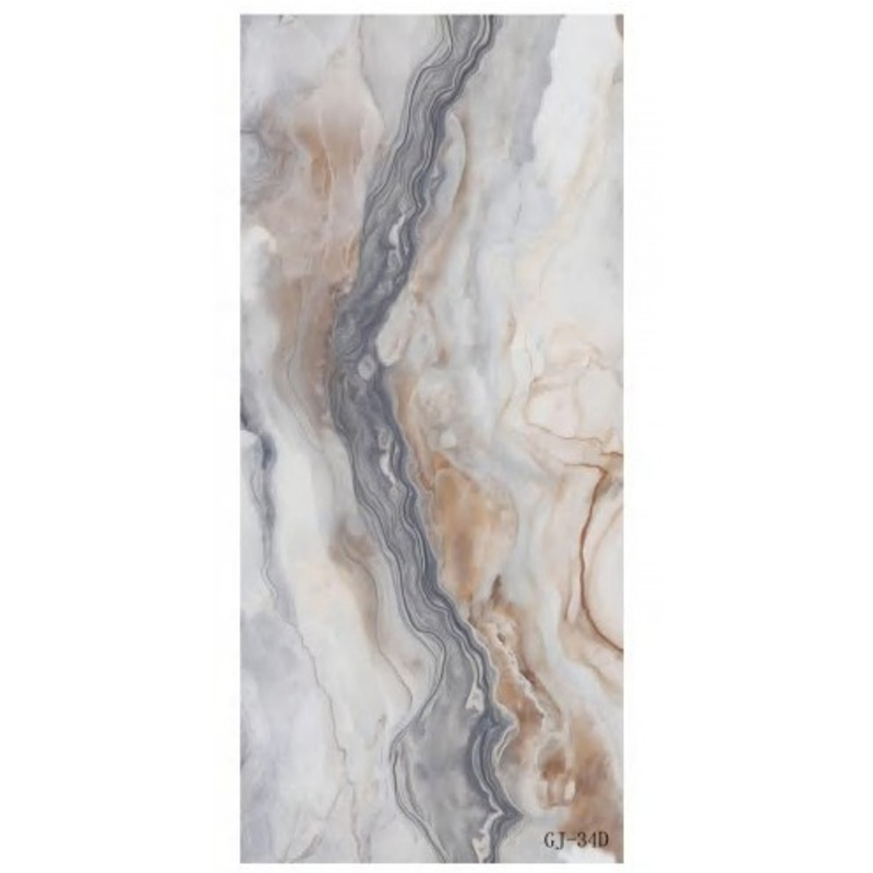 2.5mm Customized Film Series PVC Sheet UV Marble Board Interior Decoration