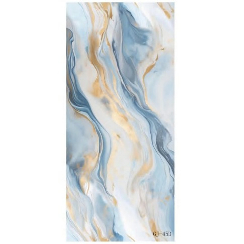 2.5mm Customized Film Series PVC Sheet UV Marble Board Interior Decoration