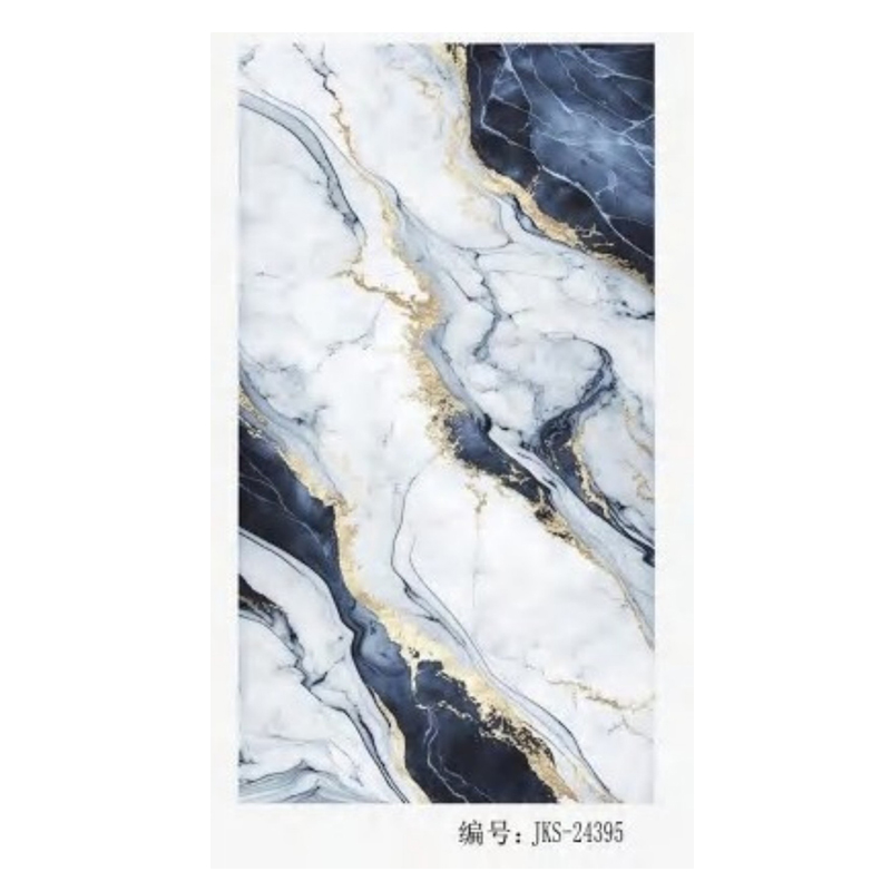 2.5mm Customized Film Series PVC Sheet UV Marble Board Interior Decoration