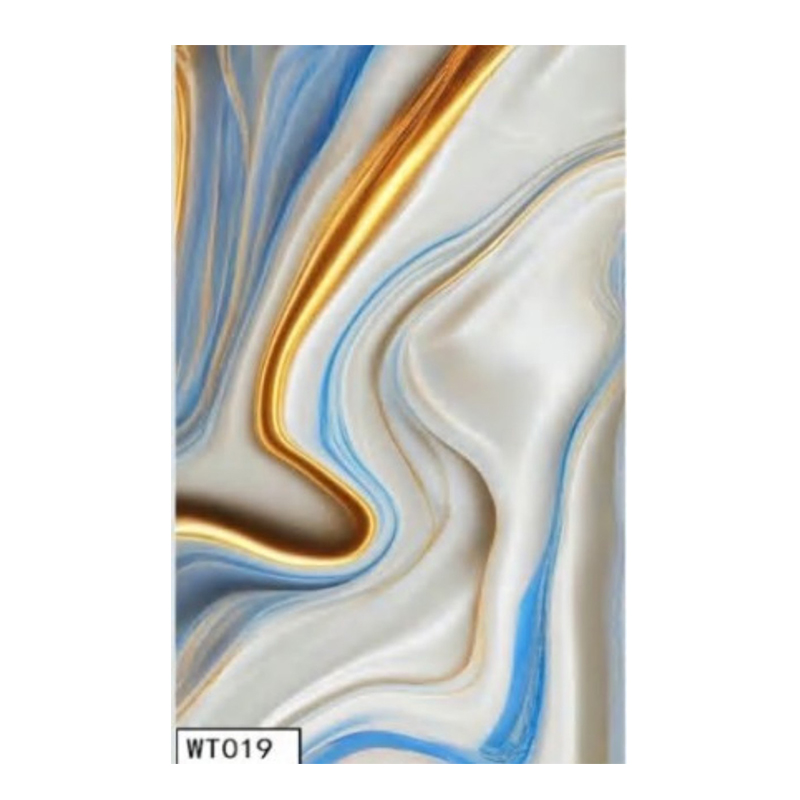 2.5mm Customized Film Series PVC Sheet UV Marble Board Interior Decoration