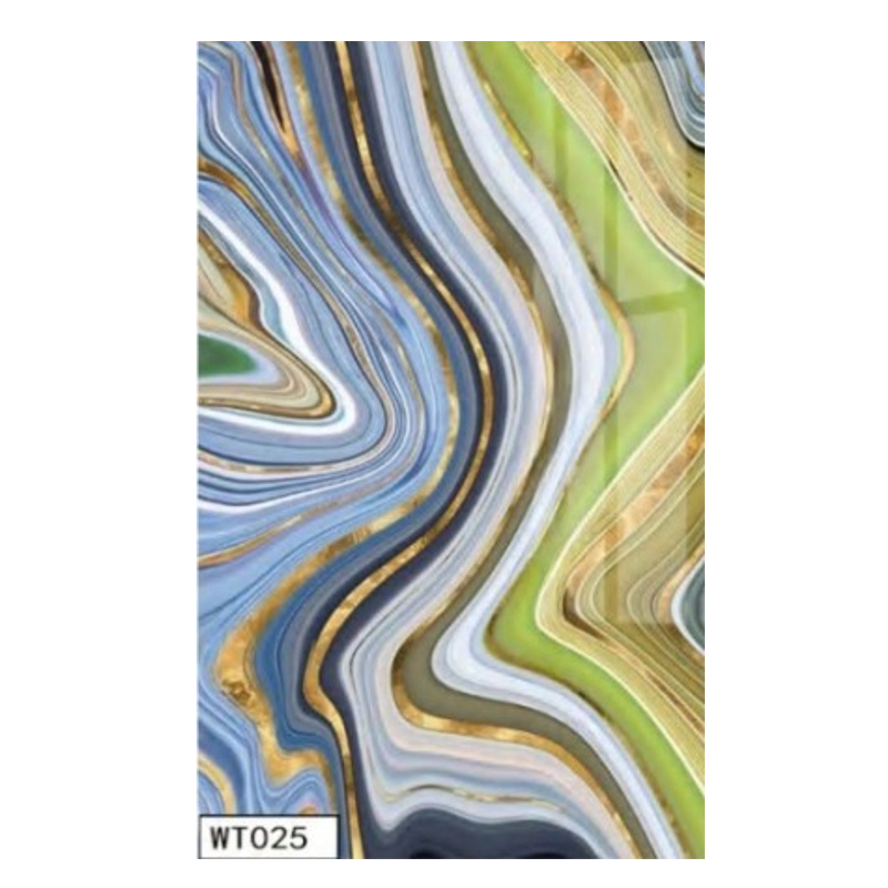 2.5mm Customized Film Series PVC Sheet UV Marble Board Interior Decoration