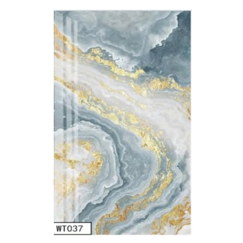 2.5mm Customized Film Series PVC Sheet UV Marble Board Interior Decoration