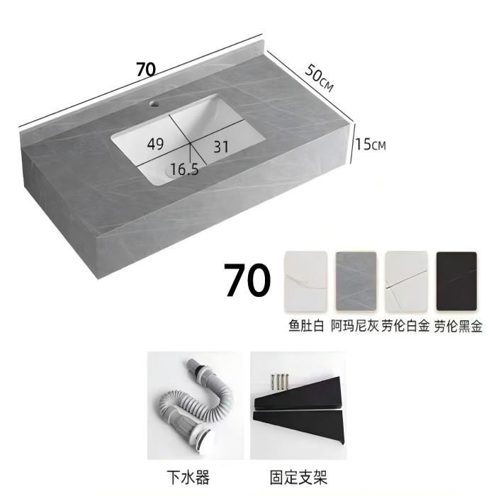 15MM Hot Selling Sintered Stone Slab Washing Basin Countertop