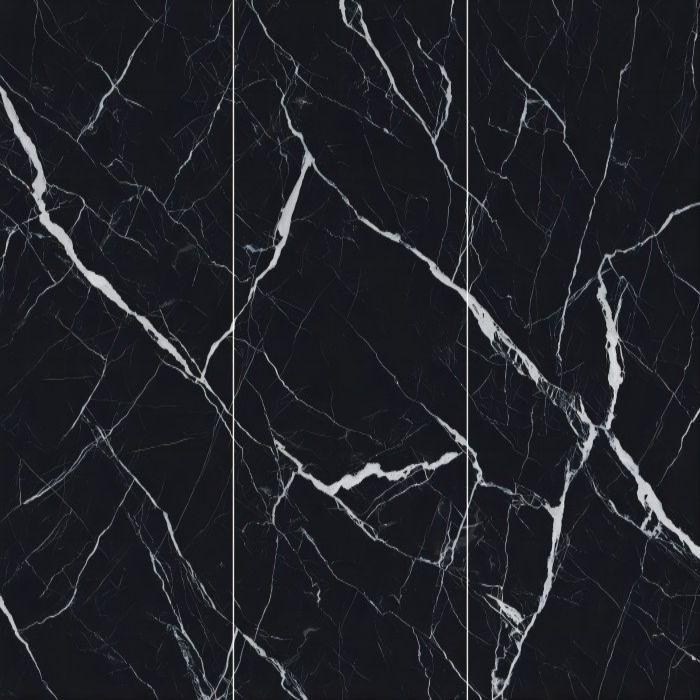 9MM Classical Sintered Marble Slabs Dior Black Indoor Decorative