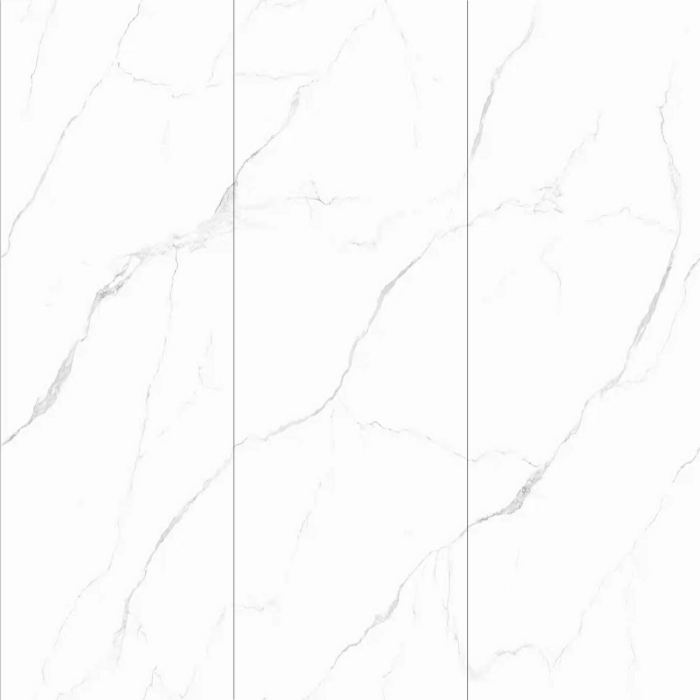 15MM Snow White Marble Stone Italian Marble Slab For Wall And Flooring