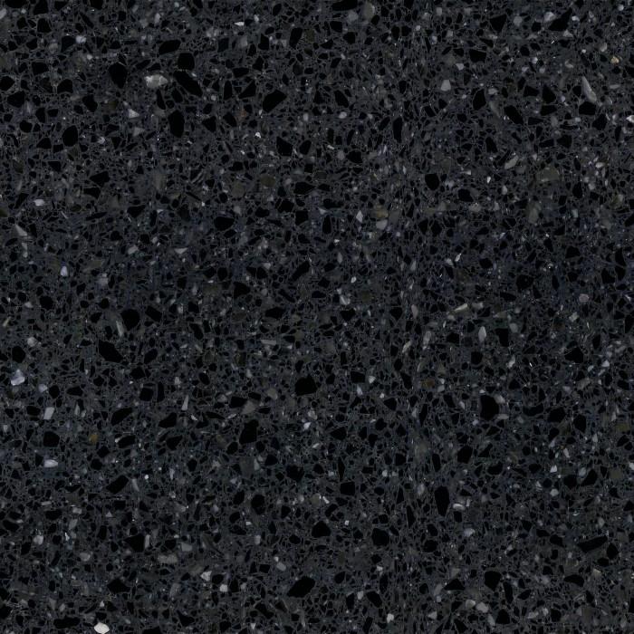 Factory Direct Artificial Stone Floor Tile Polished Black Terrazzo Tiles 600x600 Cement Tile