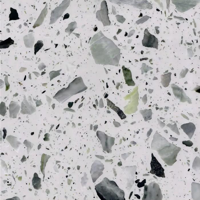 Factory Direct Colorful Artificial Stone Floor Tile Polished Cement Terrazzo Slab Cement Tile