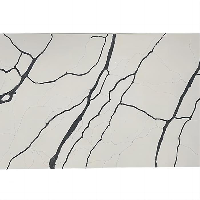  fantasy quartz stone calacatta white quartz countertops with black veins