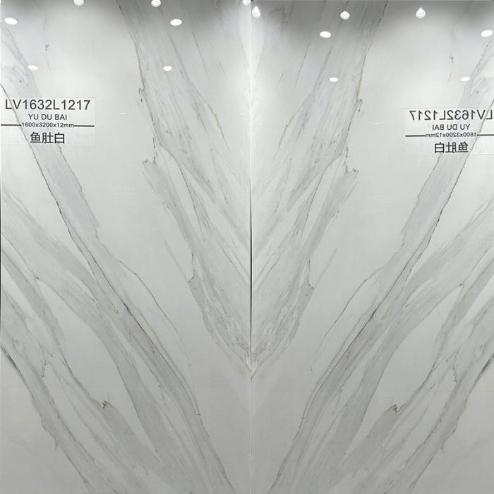 12mm Porcelain Tile Artificial Calacatta White Sintered Stone Slab